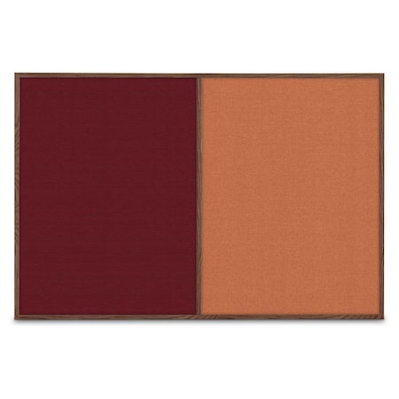 United Visual Products Slim Style Indoor Enclosed Radius Corkbo UVRDS42SB-SATIN-COBACC